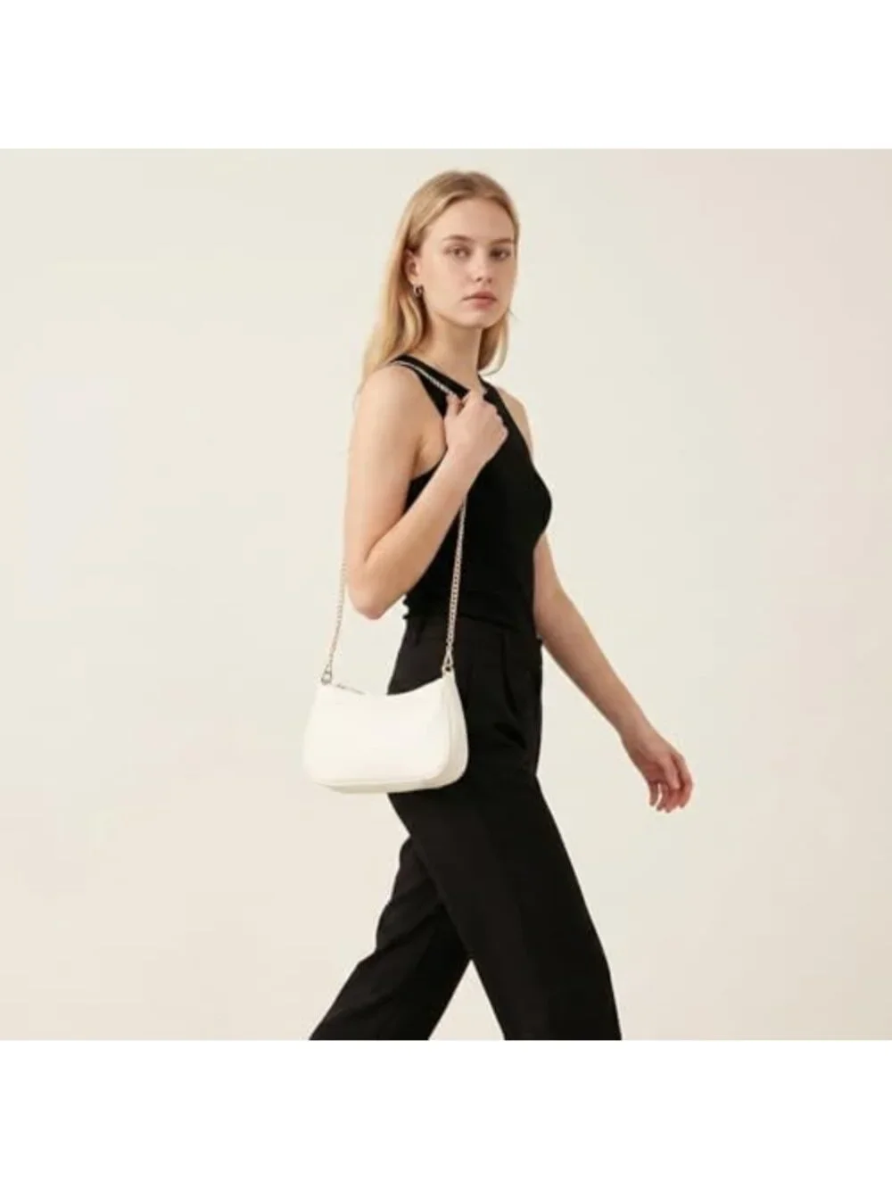 Chic Small Crescent Shoulder Bag for Women | Stylish Hobo Purse & Handbag
